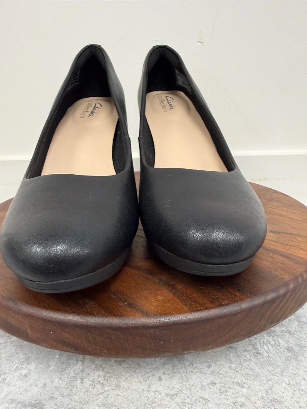 Clarks Collection Black Platform Heels /‎ Pumps sz 9.5